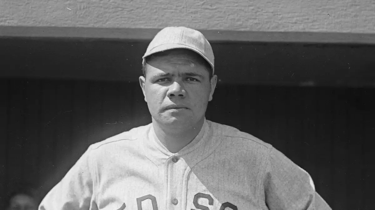 Babe Ruth con los Boston Red Sox en 1918