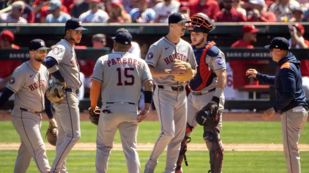 Partido de los Houston Astros, equipo de Isaac Paredes